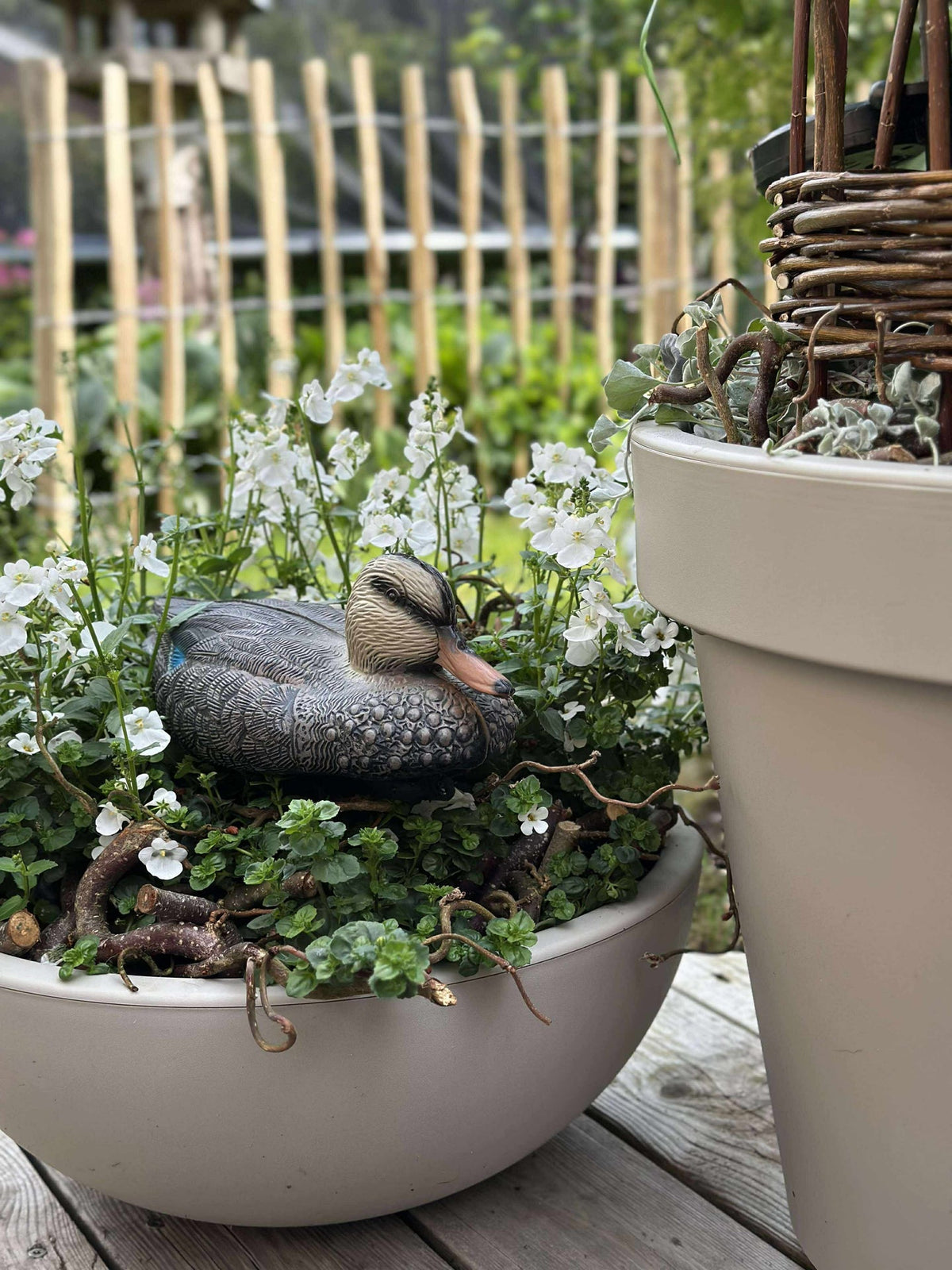 Canard flottant pour décoration de jardin - Mix