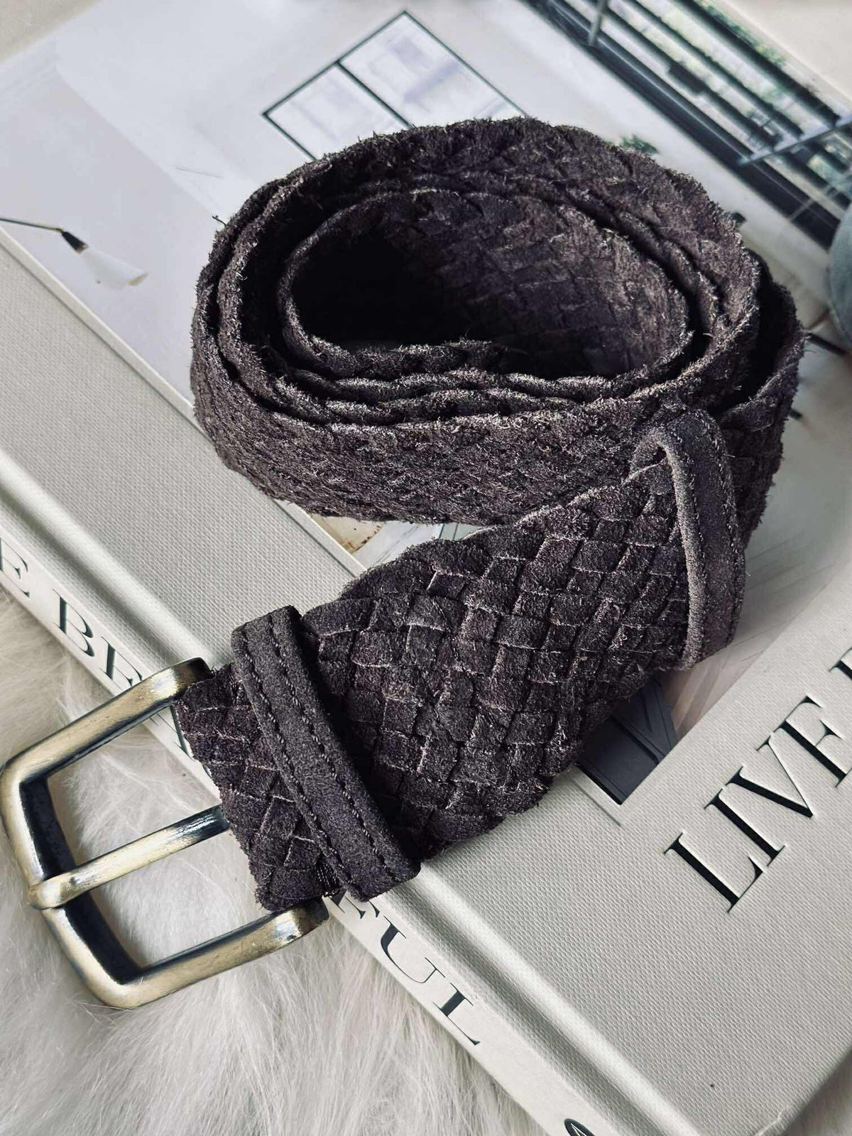 Ceinture en daim - Chocolate