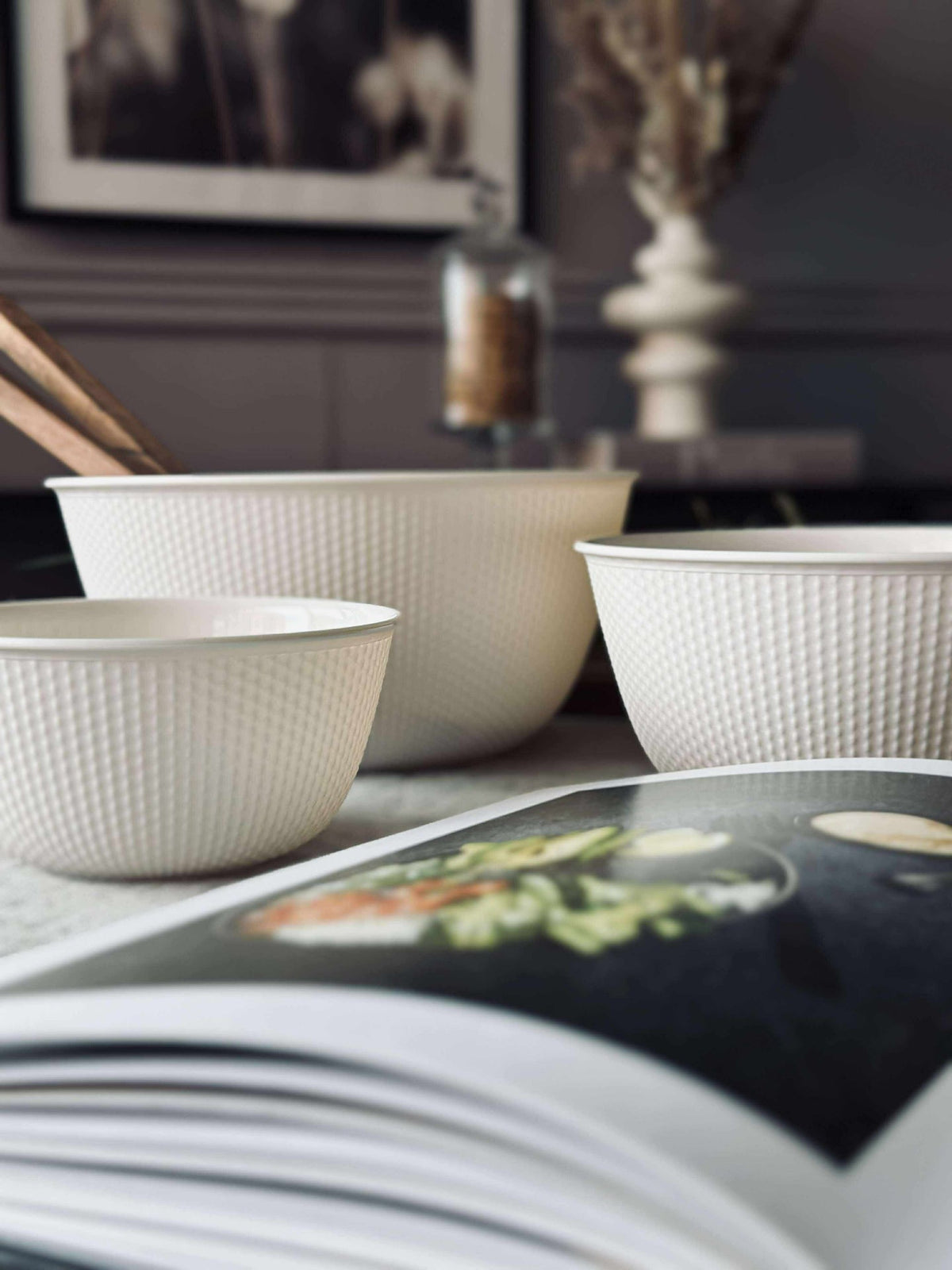 Boîtes avec couvercle - Lot de 3 pcs. White