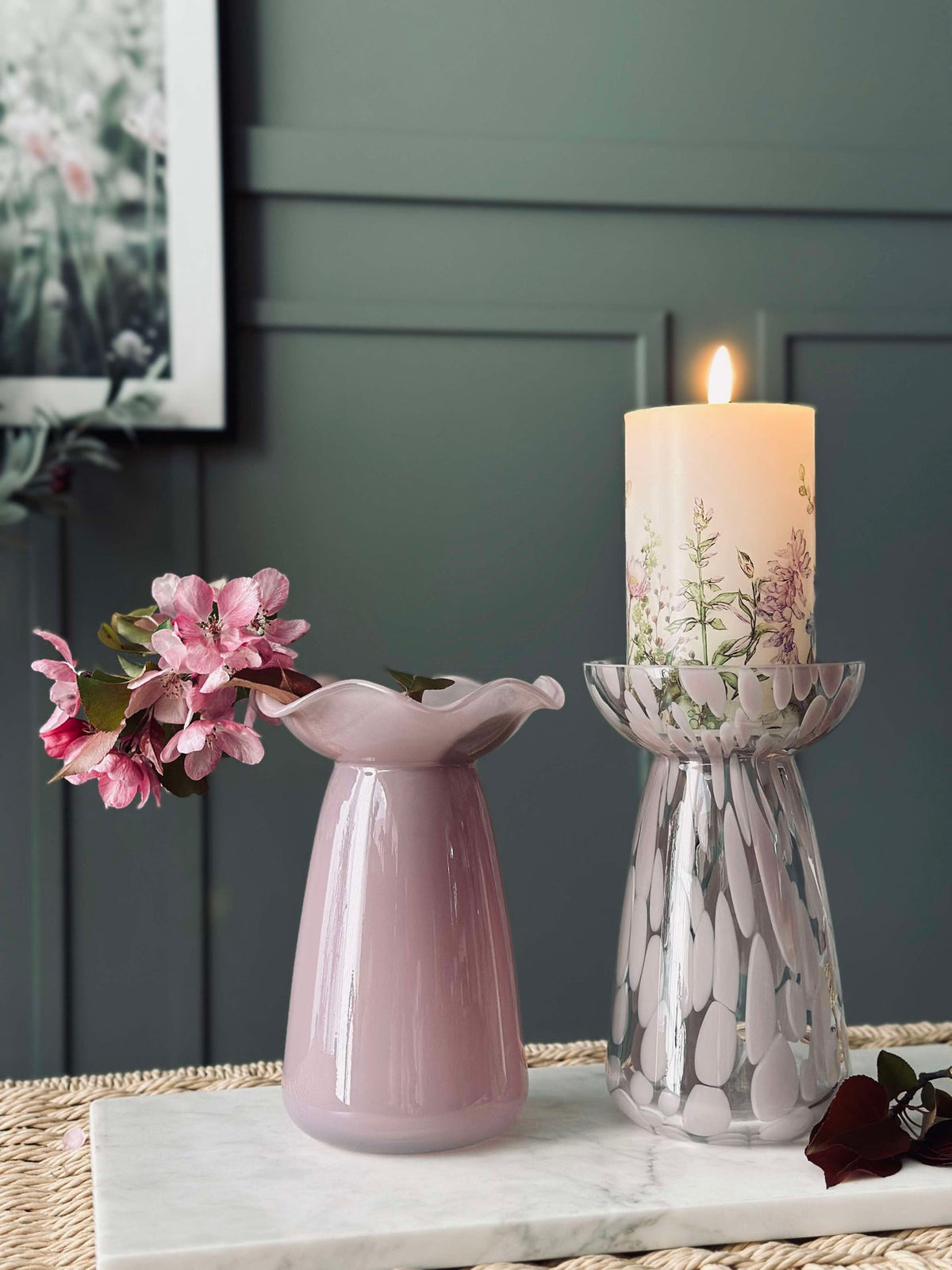 Vase à jacinthe Milla - Rose