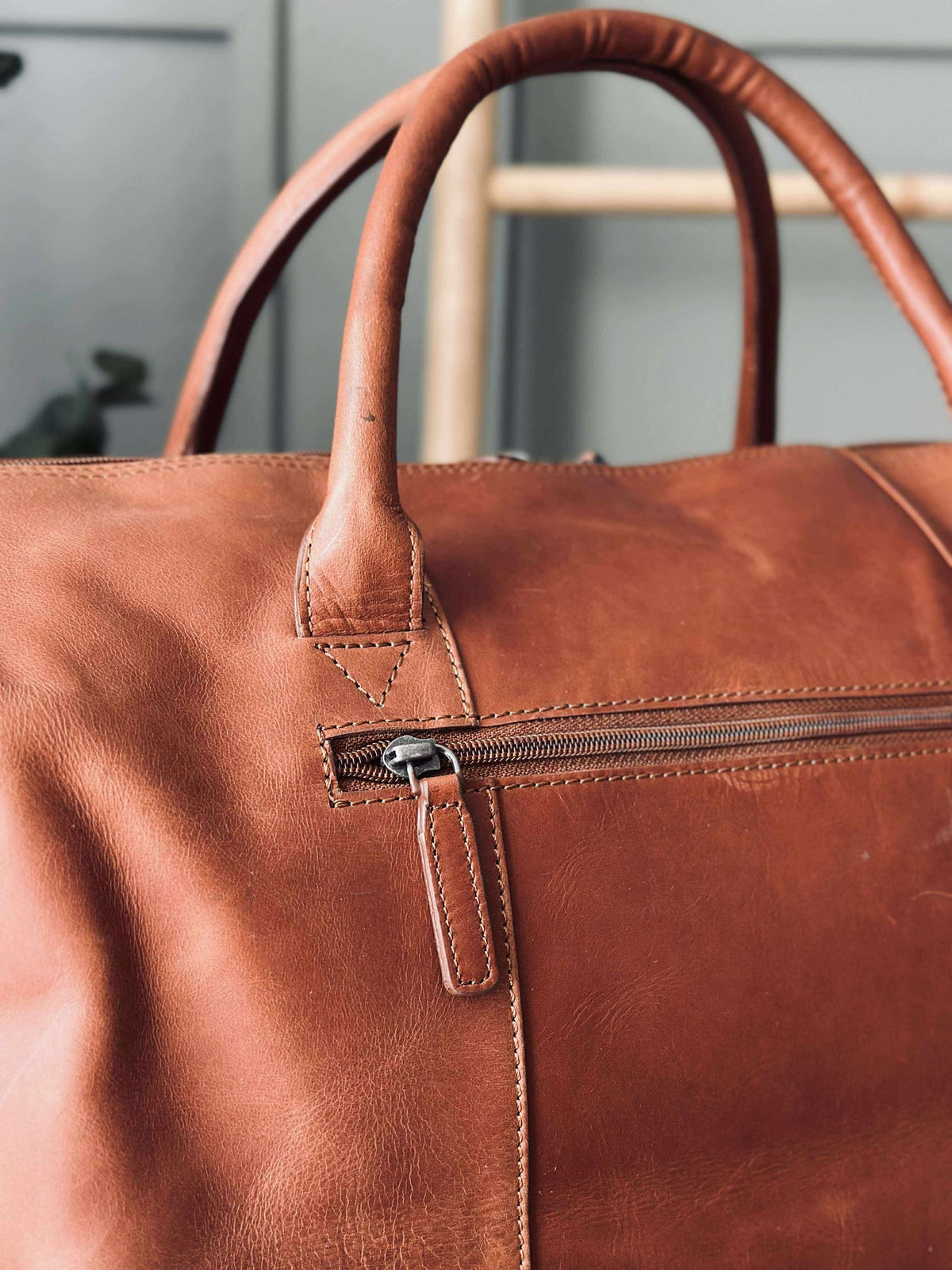 Sac de week-end LONDON cognac