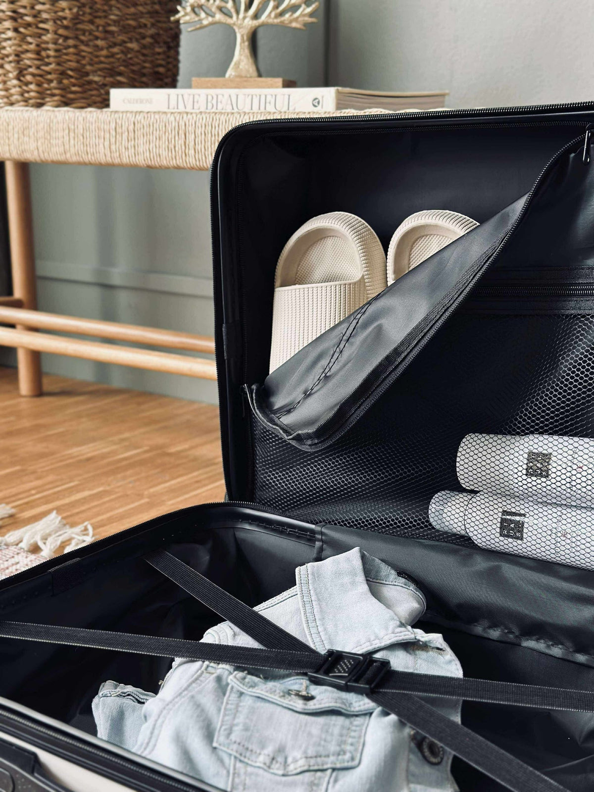 Valise trolley - Beige