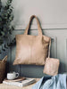 Shopper with clutch MILLE – Latte