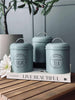 Pots de rangement 3 pièces - Vert poussiéreux
