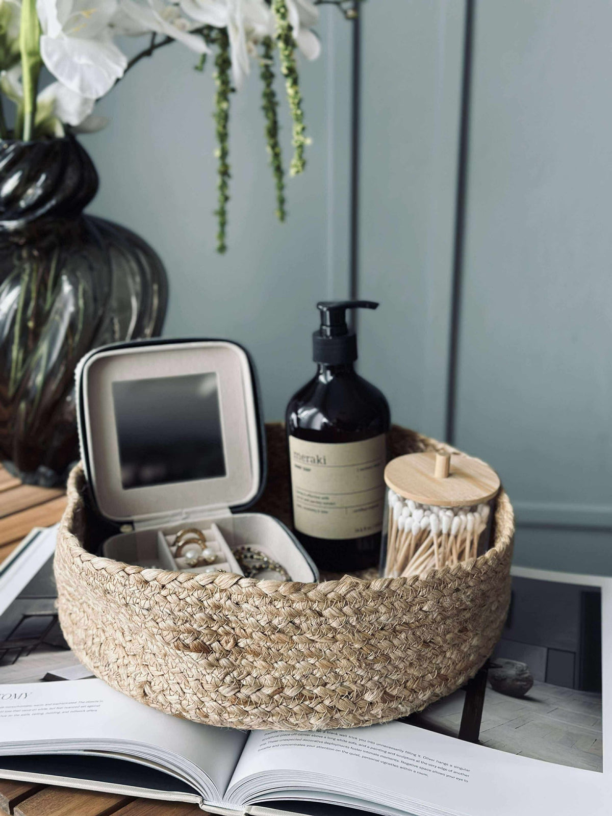 Panier rond - Jute