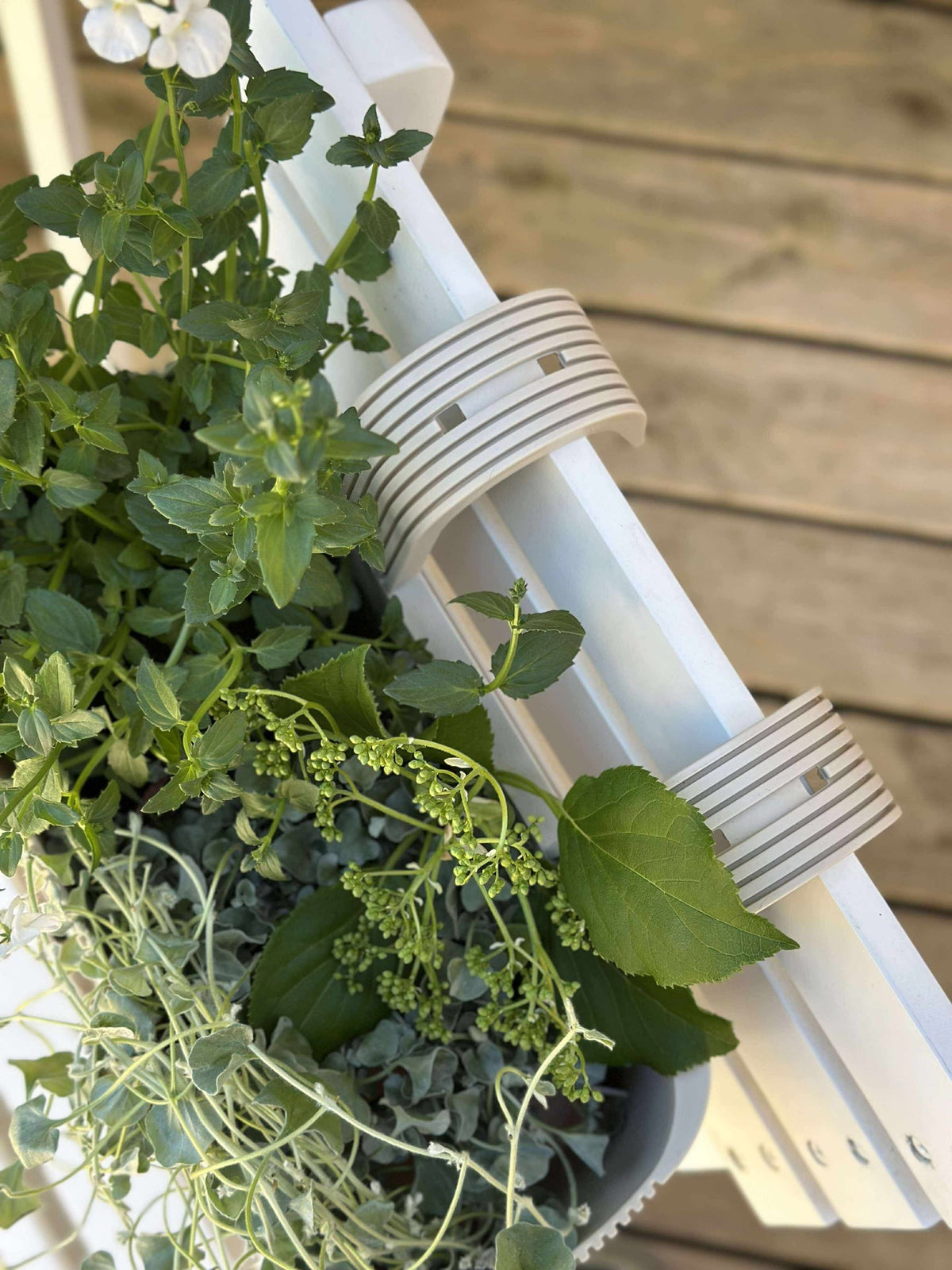 Jardinière avec suspension – Crème