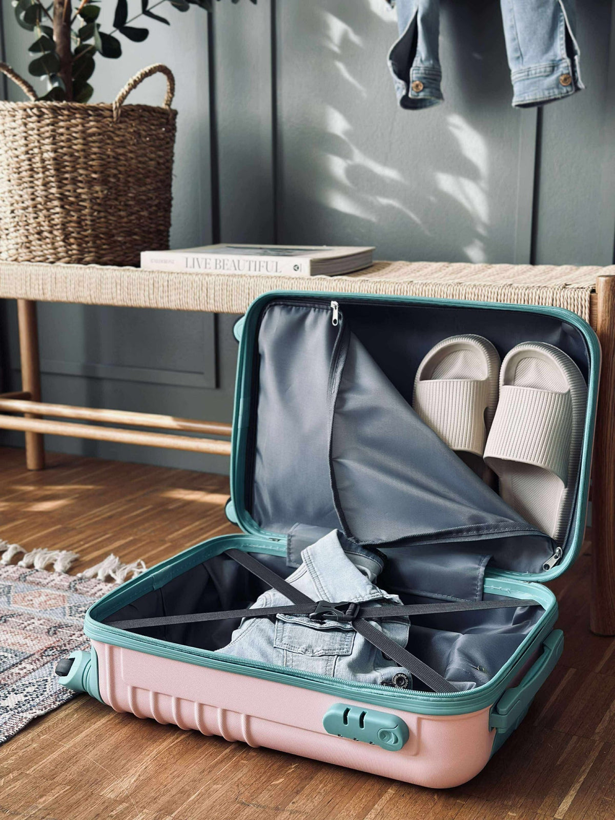 Valise trolley - ROSE / MINT