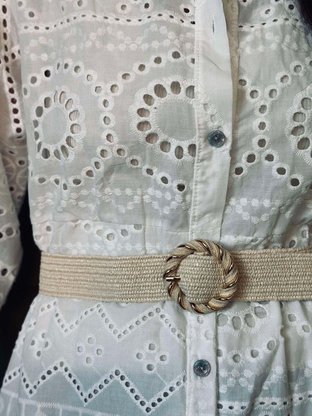 Ceinture Sofia - Beige / Doré
