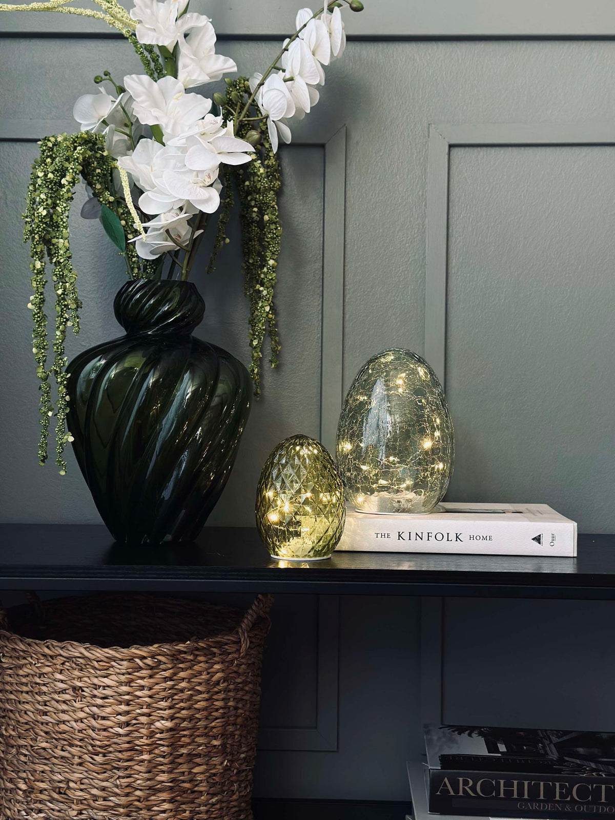 Lampe boule - Green diamond
