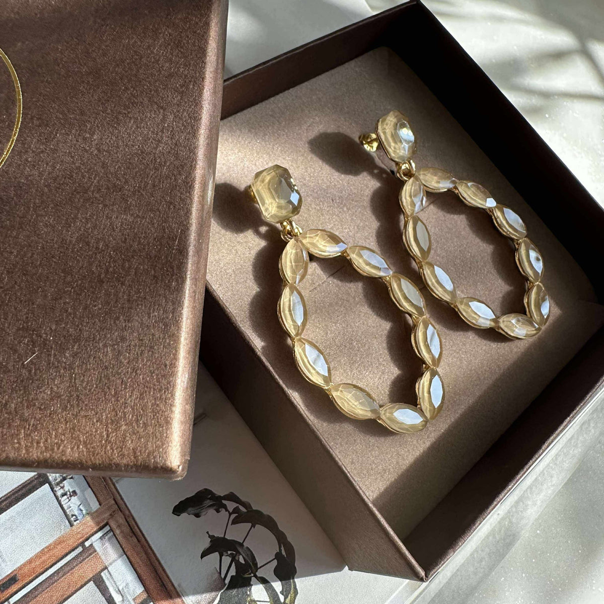 Boucles d’oreilles Melrose - Champagne