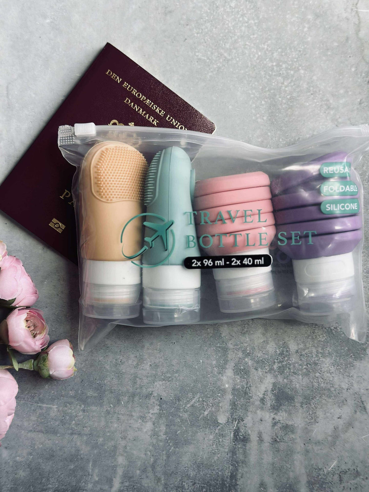 Kit de voyage – lot de rangement de 5 pièces