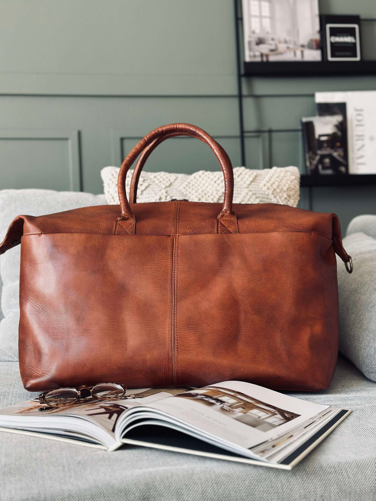 Sac de week-end DEXTER - Cognac