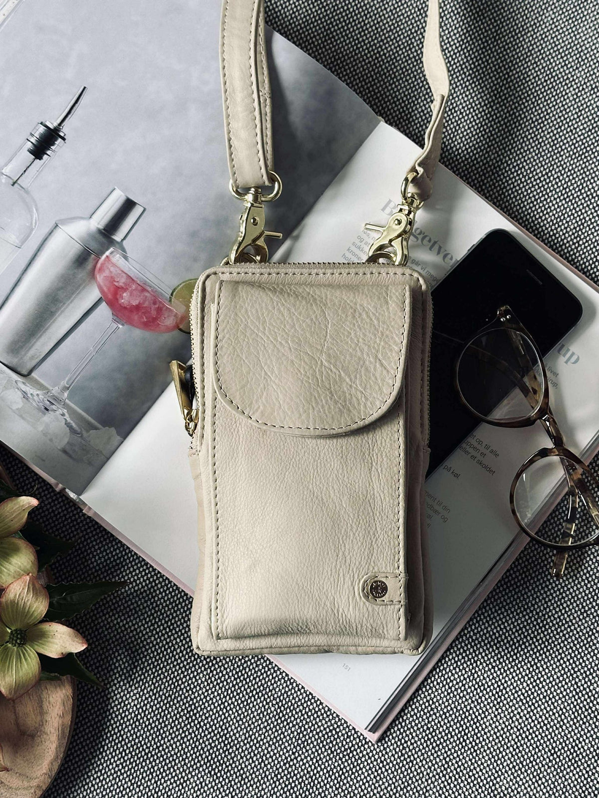 Sac pour téléphone - Sand / gold