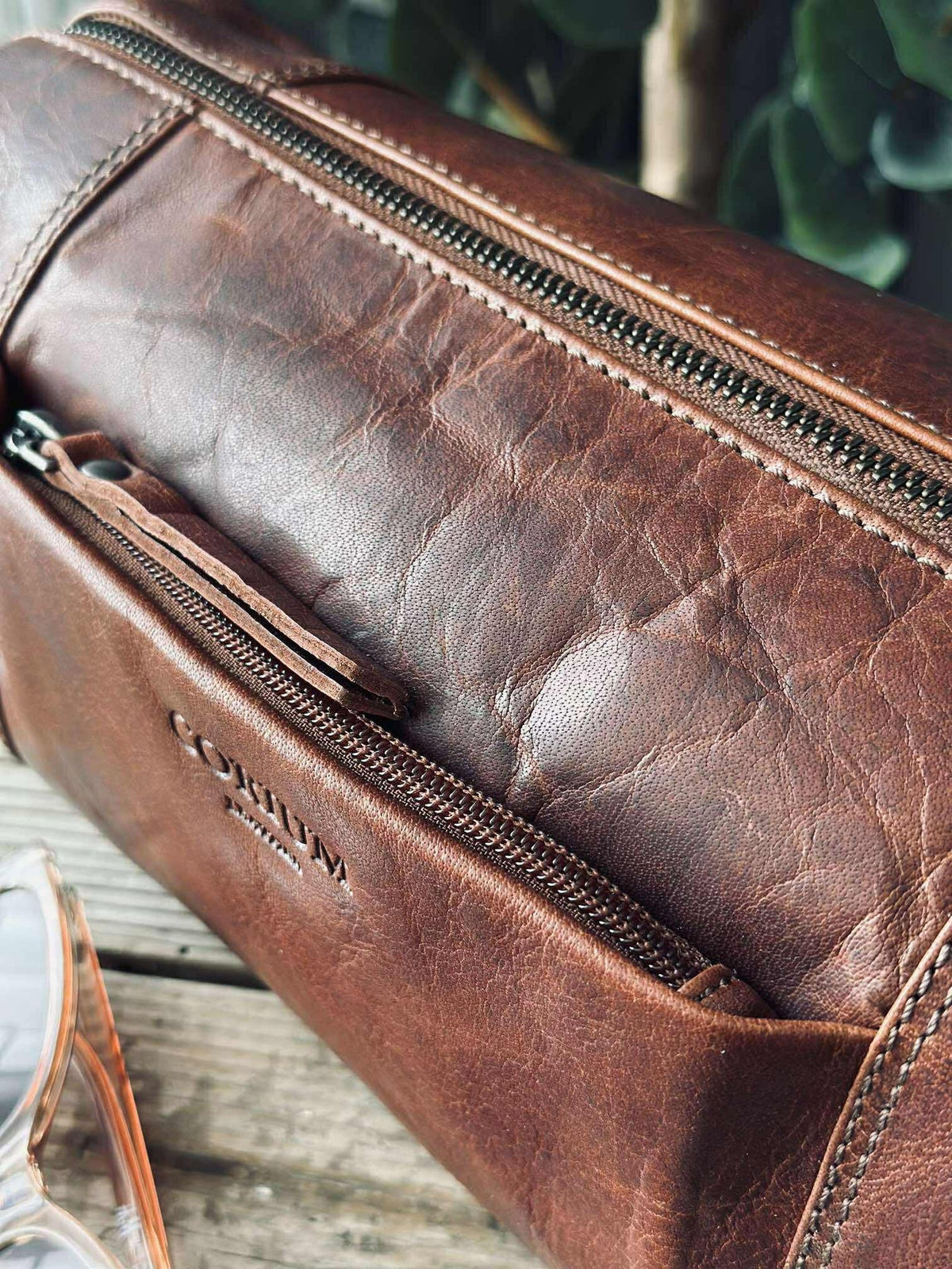 Trousse de toilette - Raw deluxe, Italie cognac