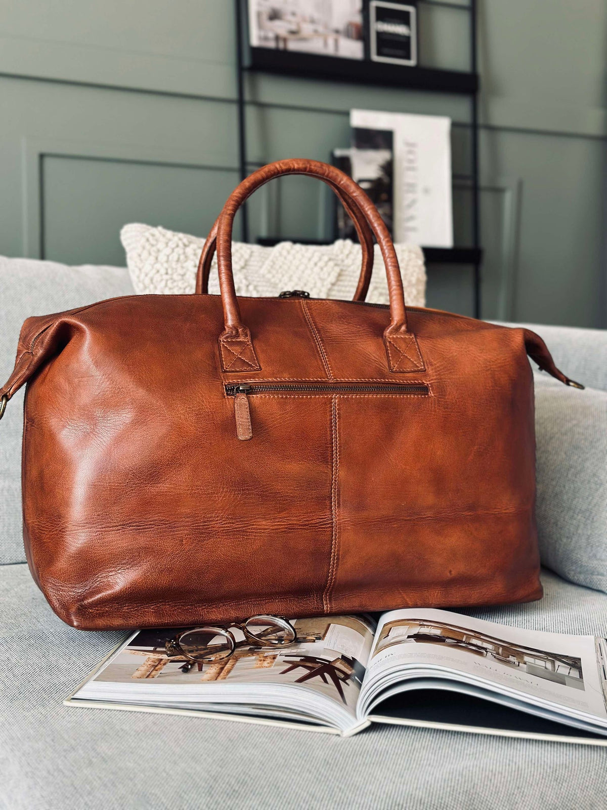 Sac de week-end DEXTER - Cognac