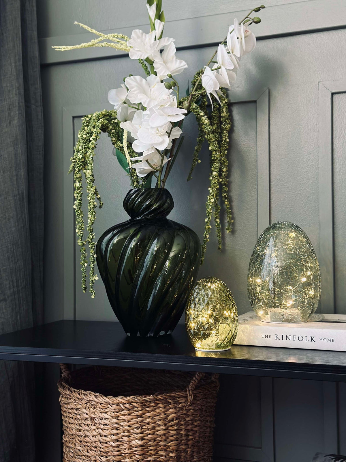 Lampe boule - Green diamond