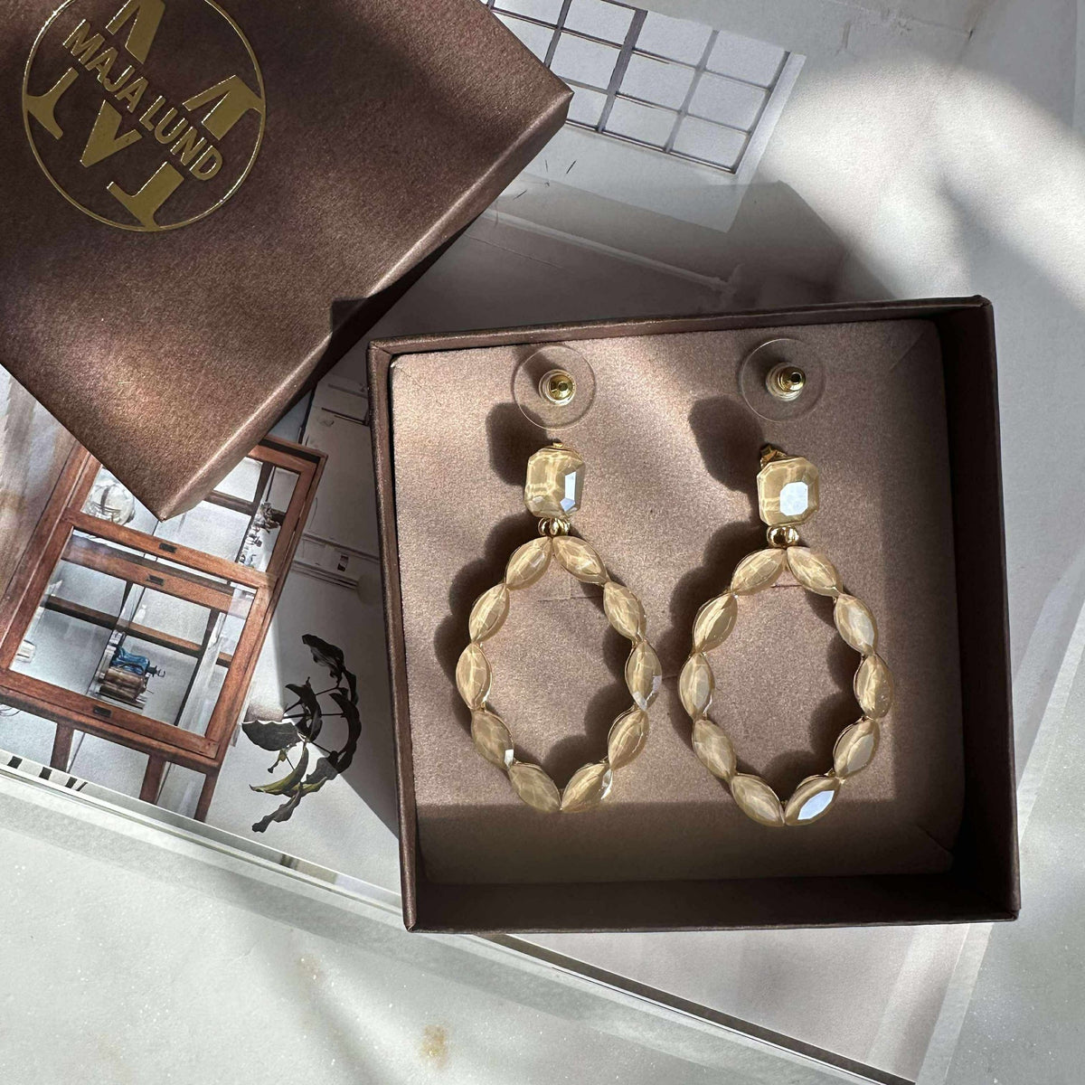 Boucles d’oreilles Melrose - Champagne
