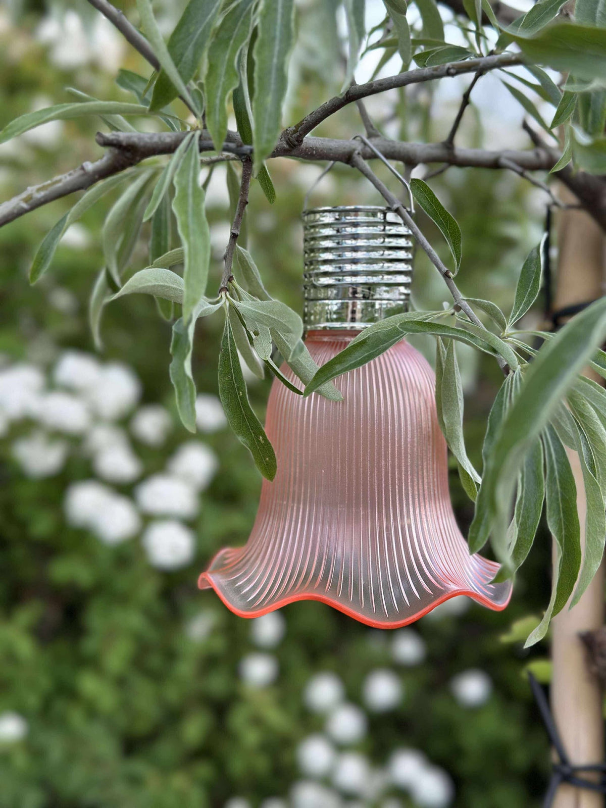 Suspension flower m. Cellules solaires - Rose