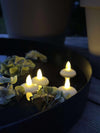 Bougies flottantes avec minuterie - Lot de 4 pièces