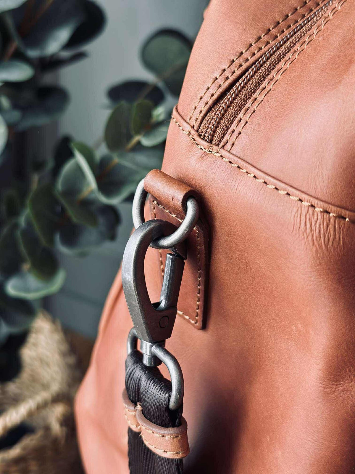 Sac de week-end LONDON cognac