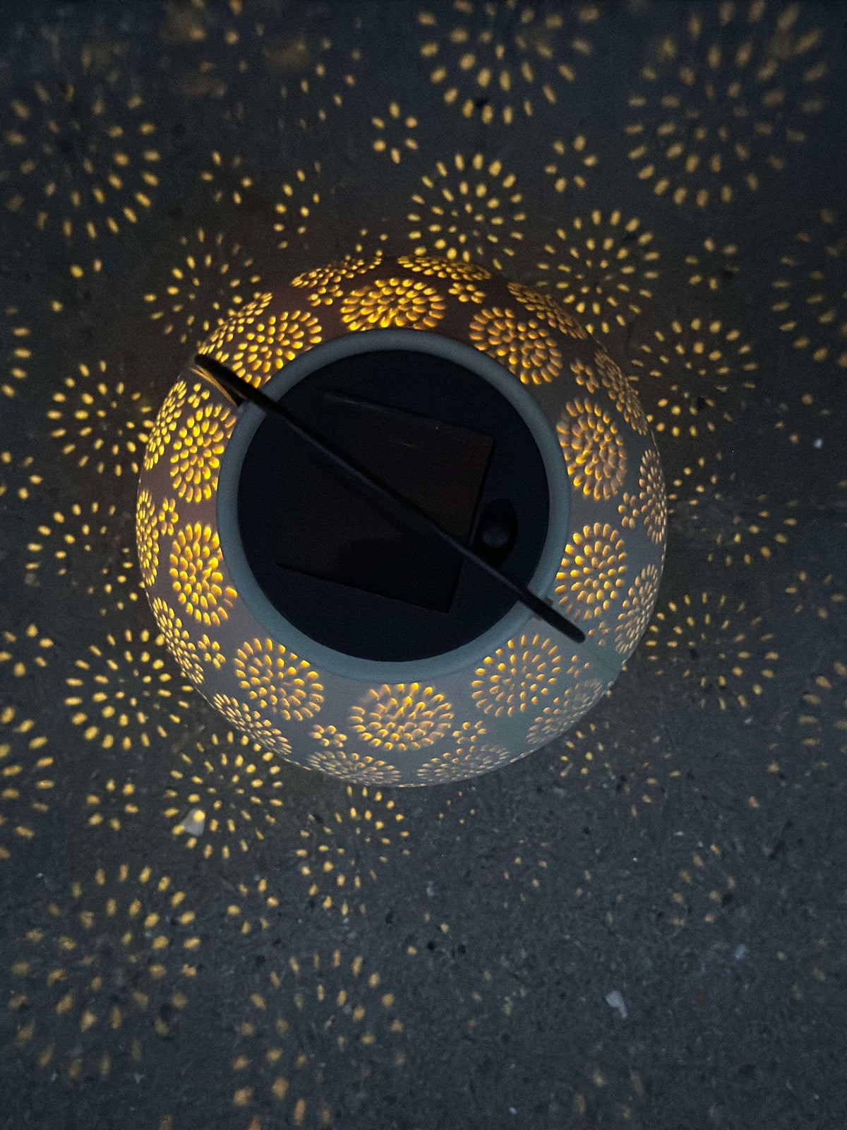 Lanterne avec suspension FIONA - Beige