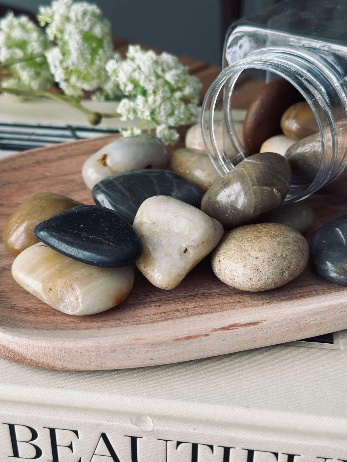 Pierres décoratives - 850 grammes Nature MIX