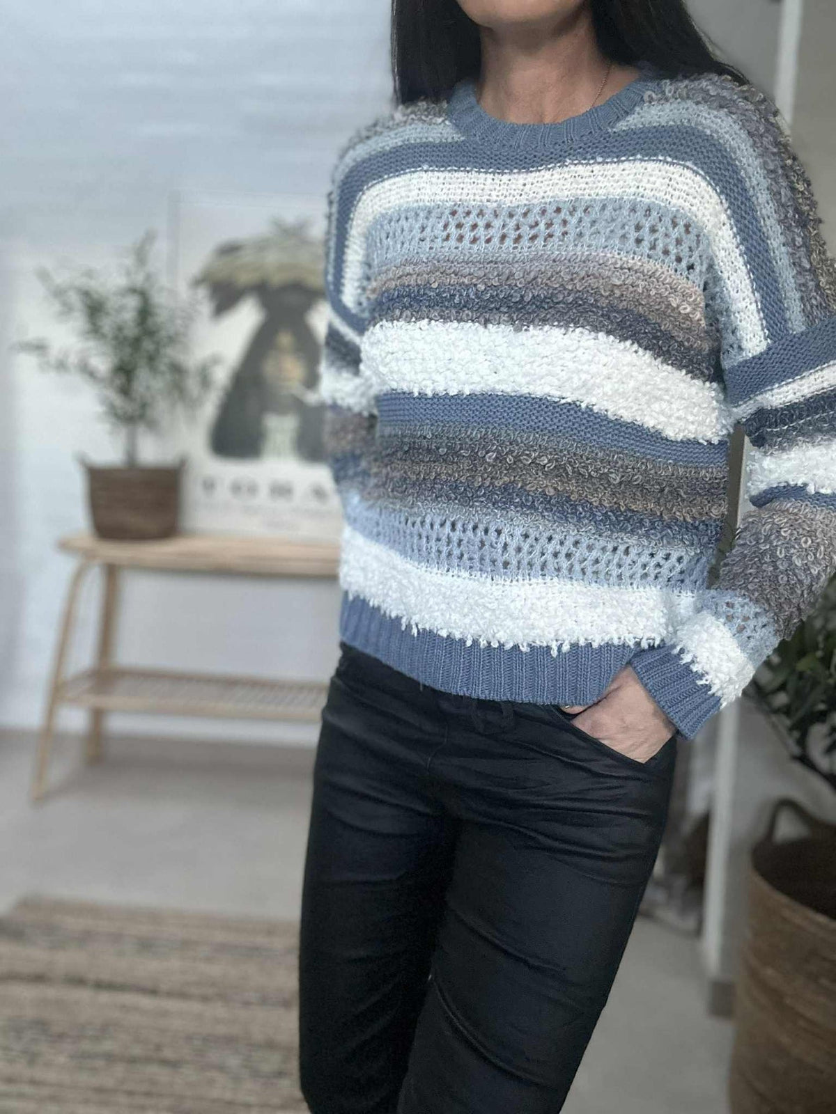 Maille Bianco - Jeans Grey