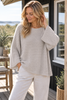 Pull oversize - Mélange laine / mohair beige