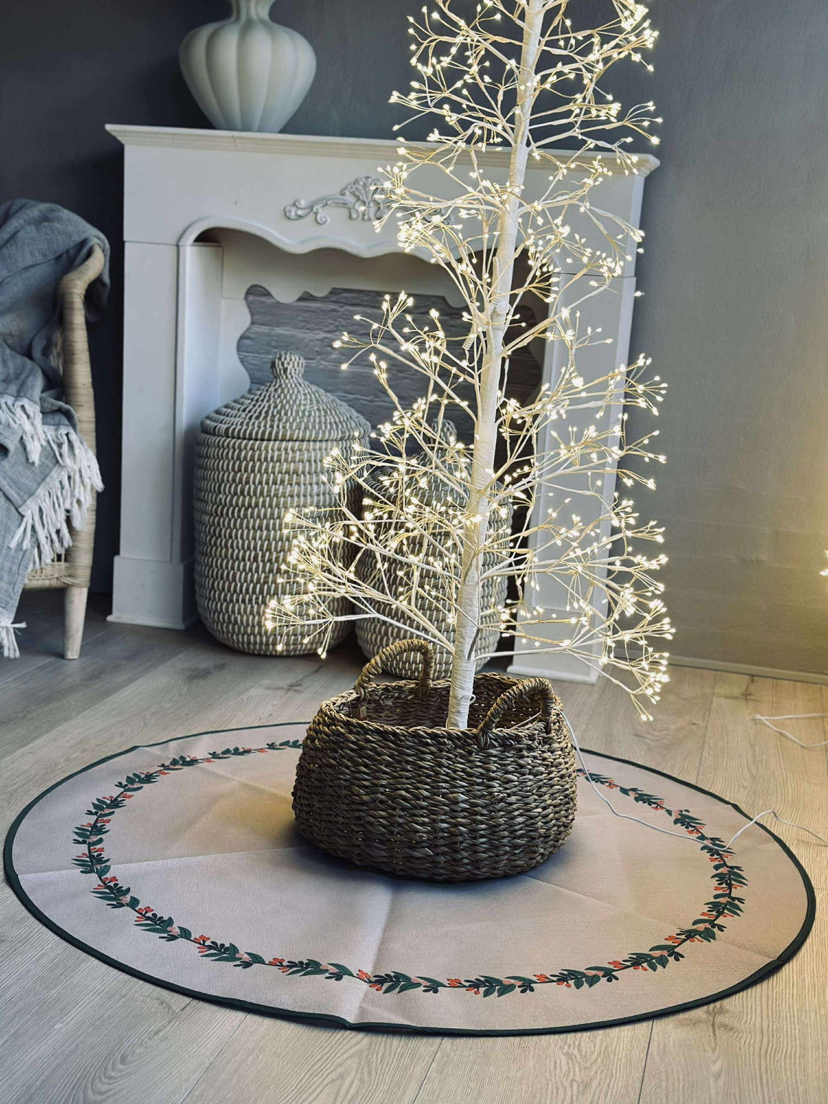 Tapis de sapin de Noël 100cm