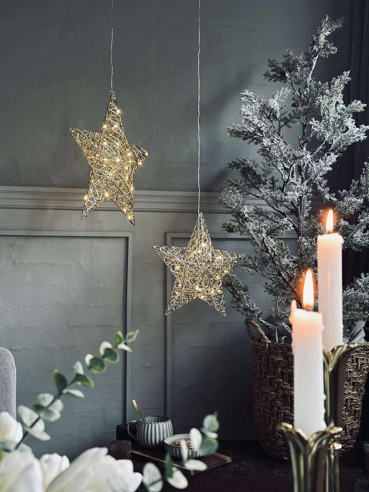 Étoile avec éclairage LED - Gold