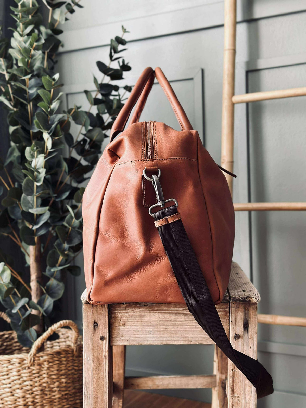 Sac de week-end LONDON cognac