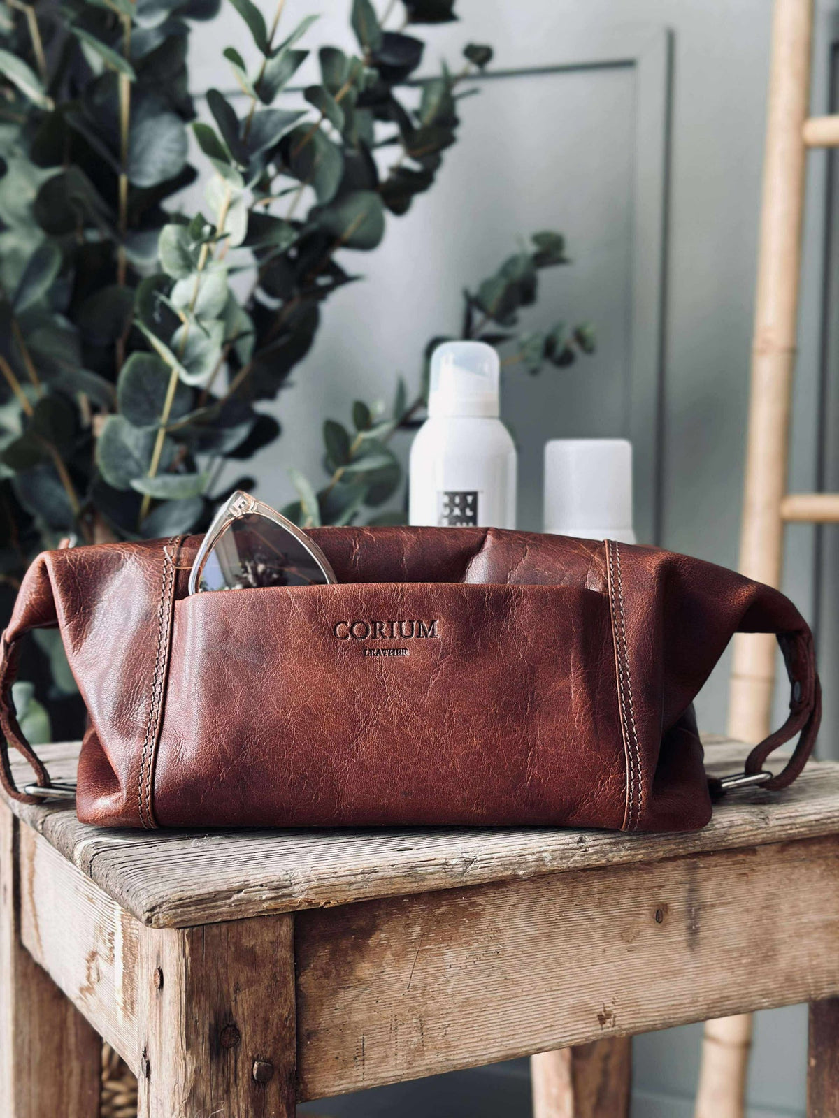 Trousse de toilette - Raw deluxe, Italie cognac