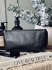 La pochette de maquillage - Black leather