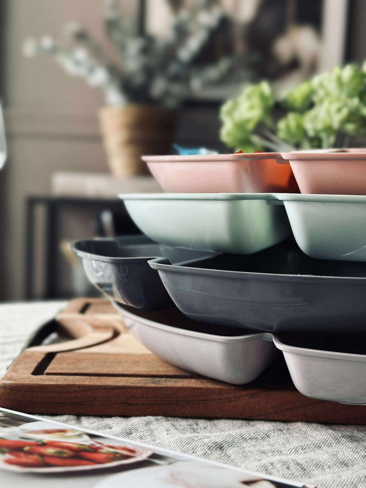 Plat de service  - Plusieurs couleurs