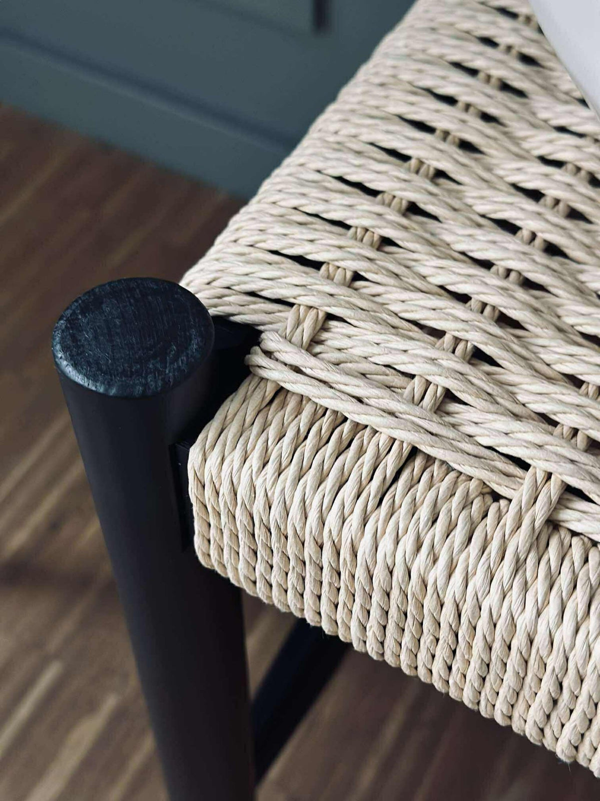 Banc hêtre noir / naturel - 90 cm