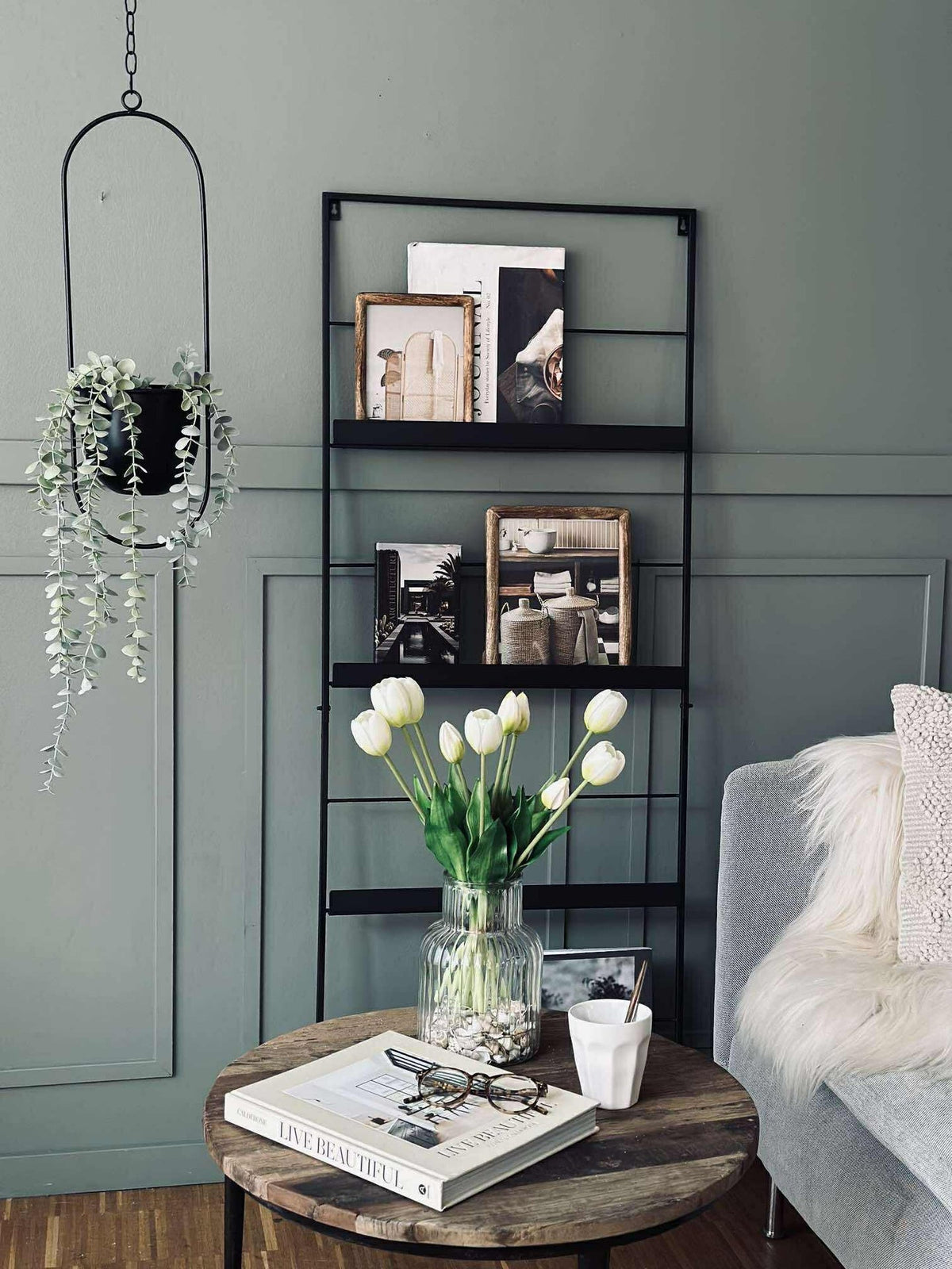 Pot avec suspension  - Black