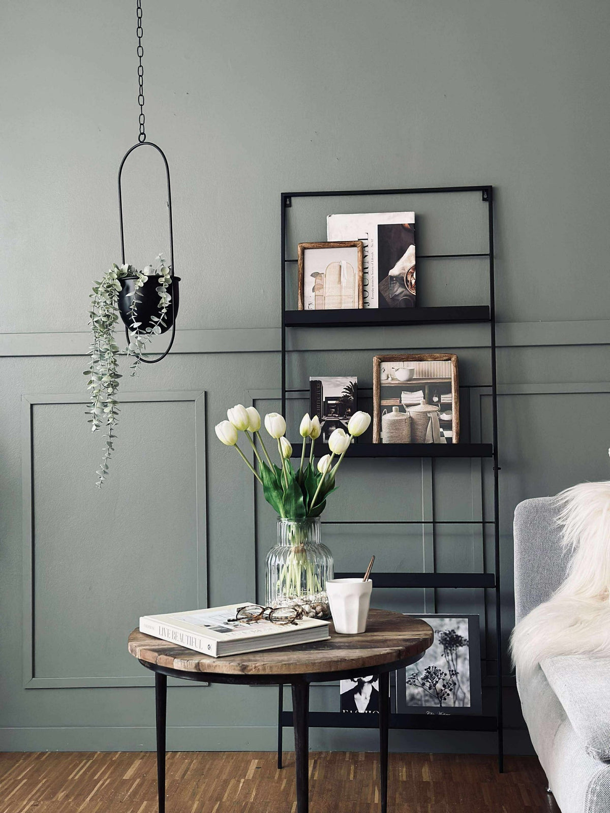 Pot avec suspension  - Black