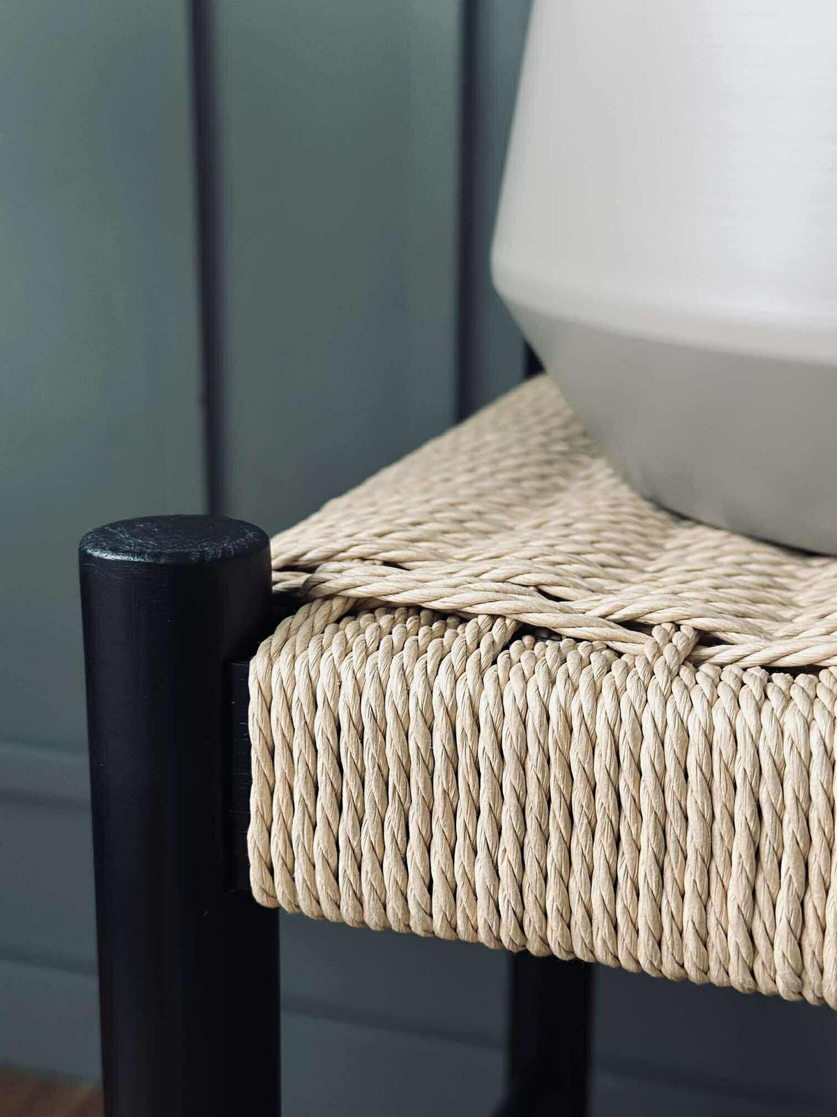 Banc hêtre noir / naturel - 90 cm