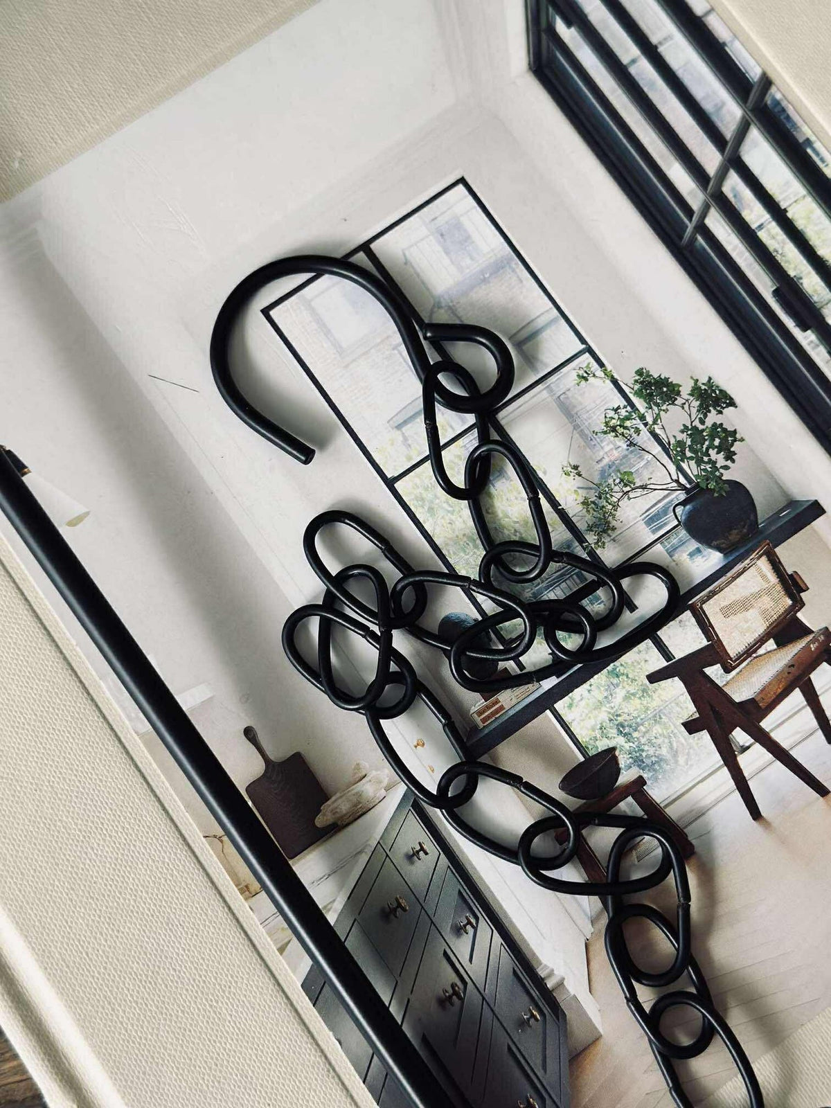 Pot avec suspension  - Black