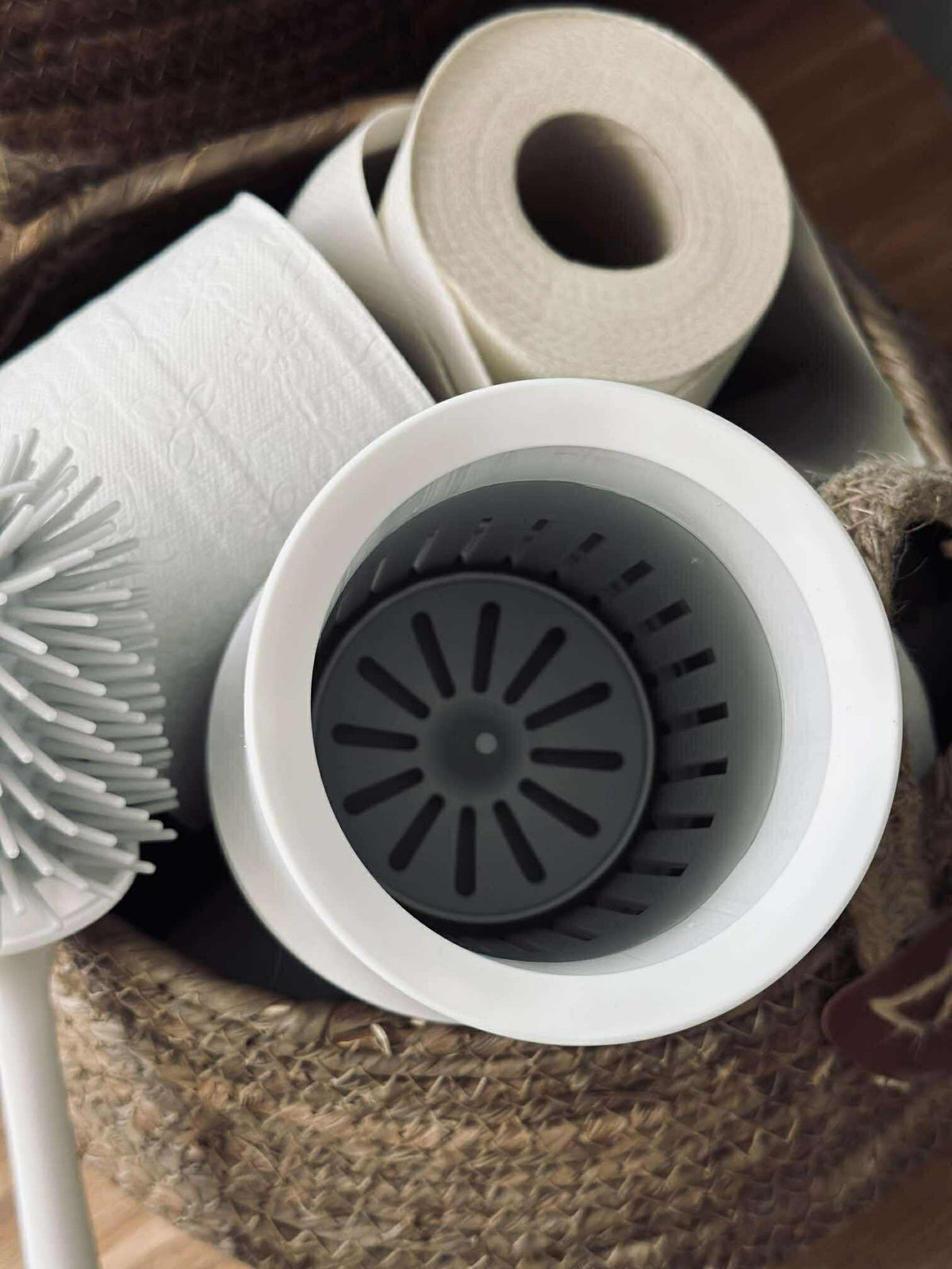 Brosse WC avec support - Silicone