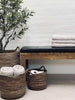 Coussin en cuir Tokyo - 118 cm Noir