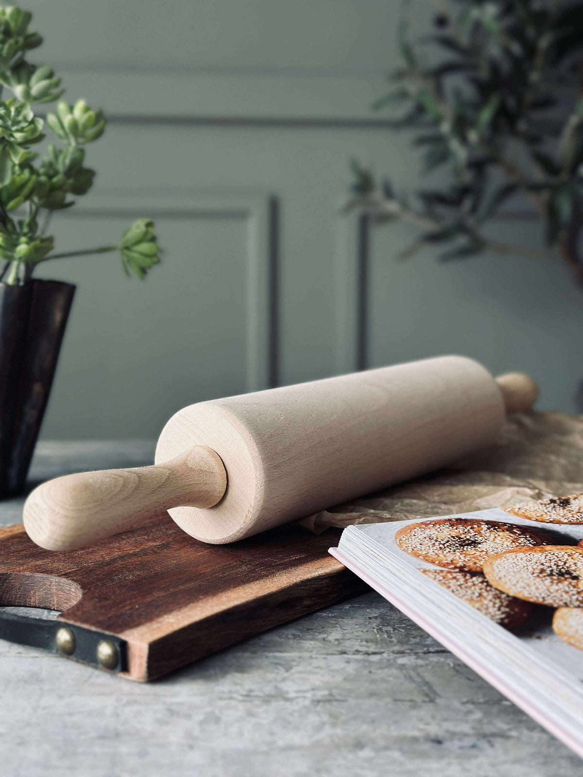 Rouleau à pâtisserie en bois de hêtre