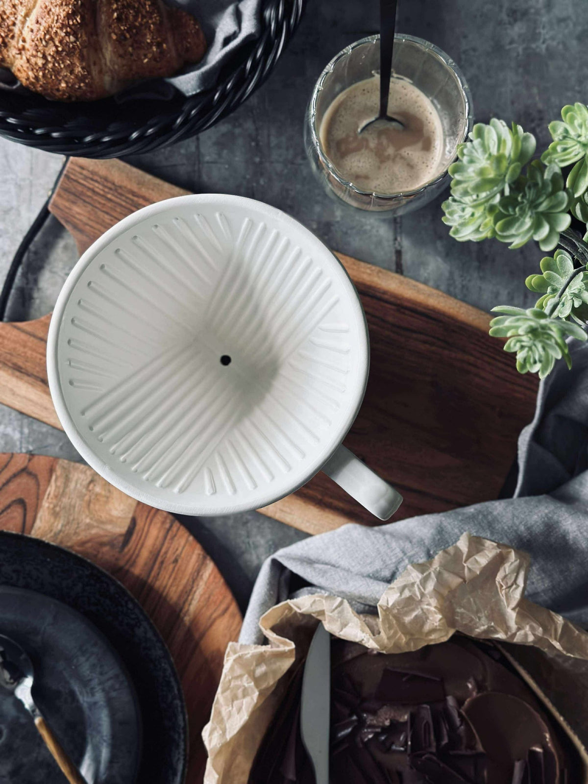 Filtre à café en porcelaine