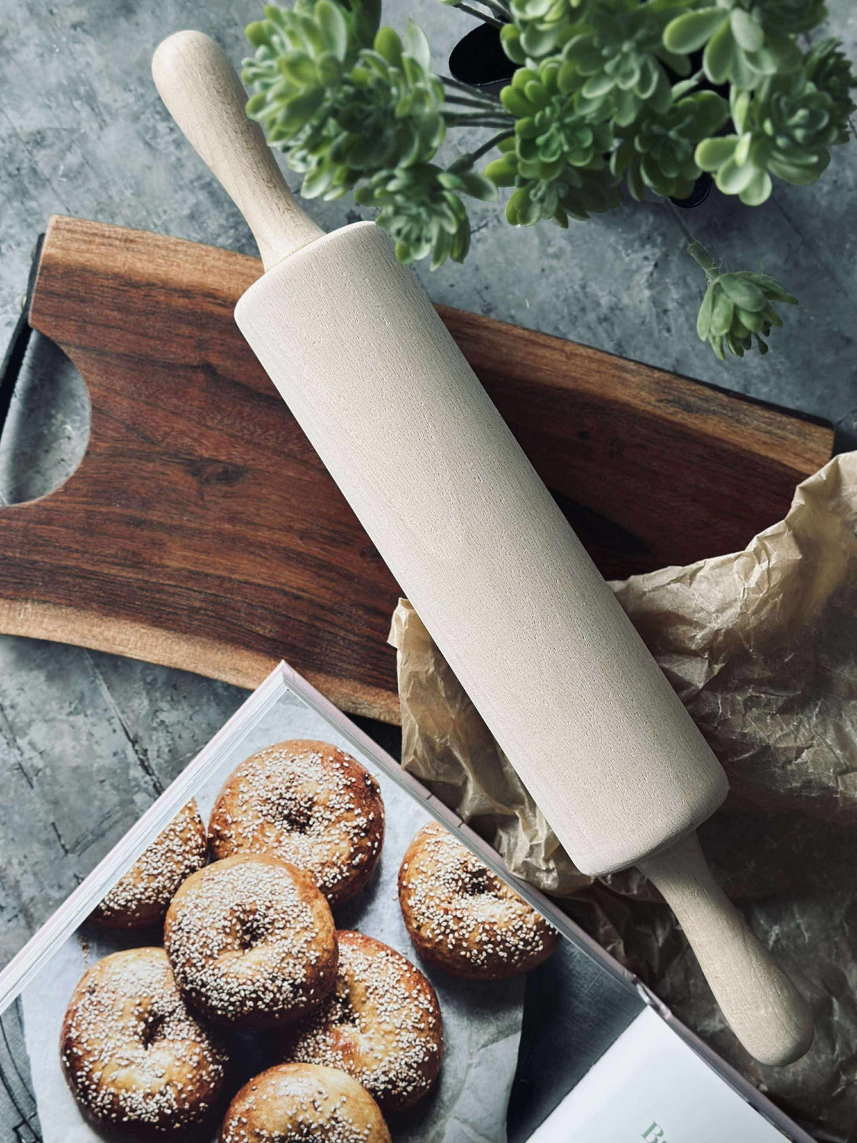 Rouleau à pâtisserie en bois de hêtre