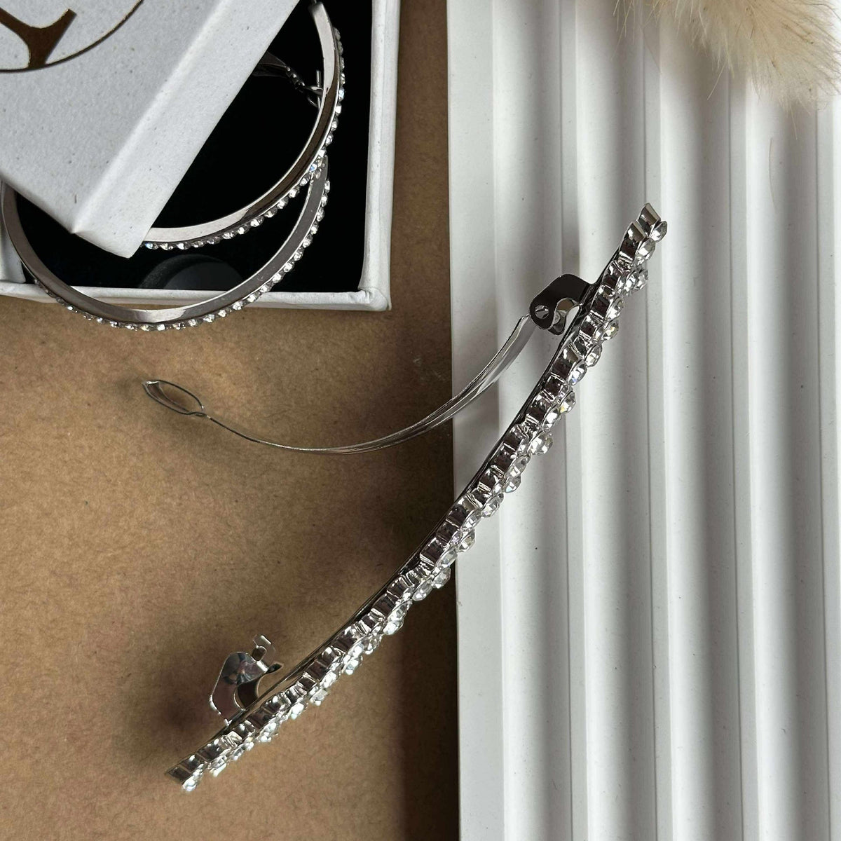 Pince à cheveux Leonora silver