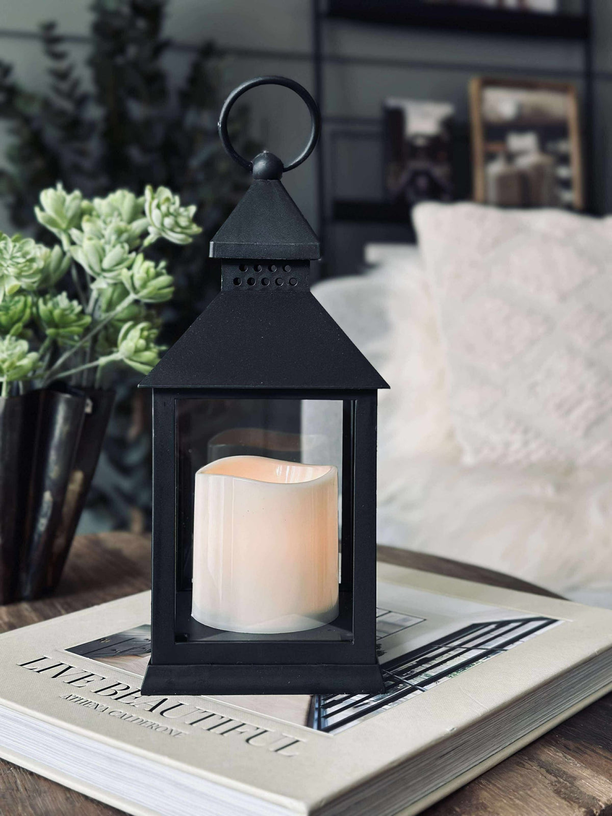Lanterne avec minuterie - Black