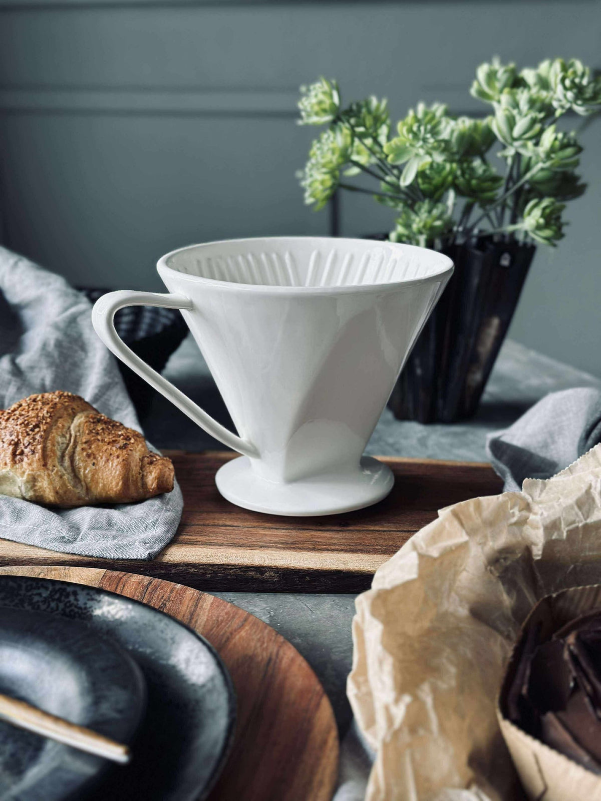 Filtre à café en porcelaine