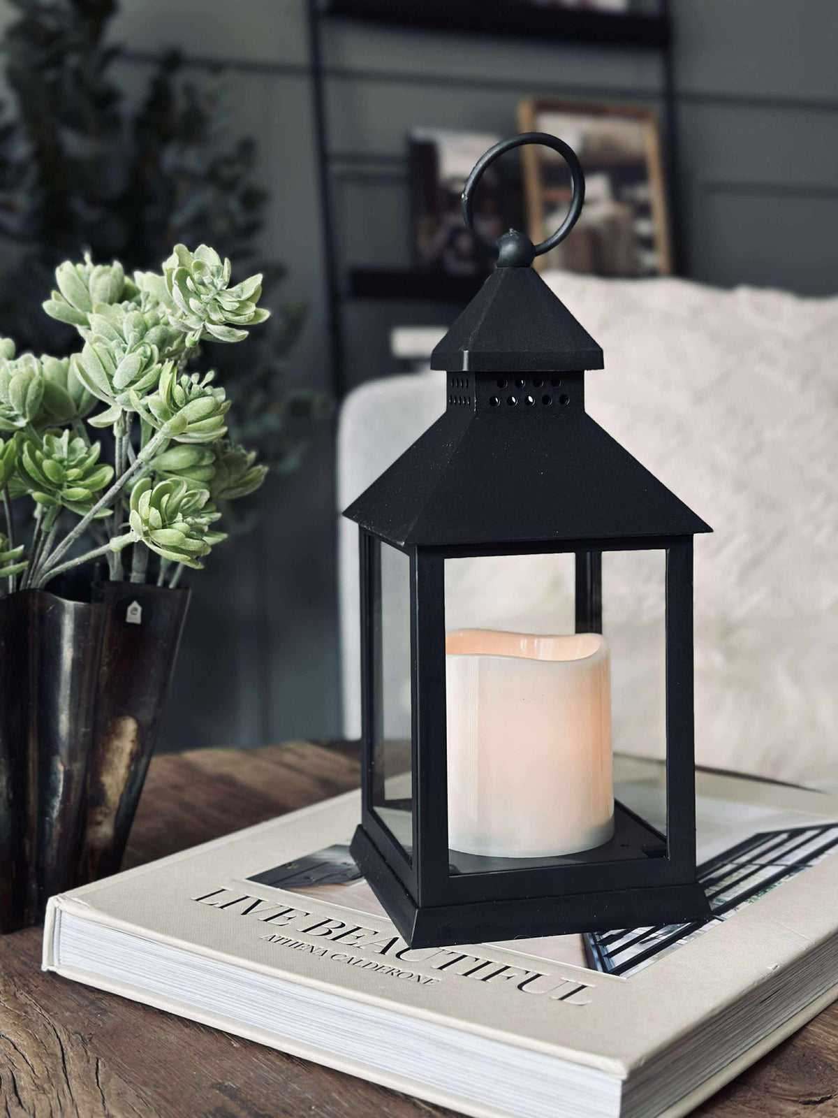 Lanterne avec minuterie - Black