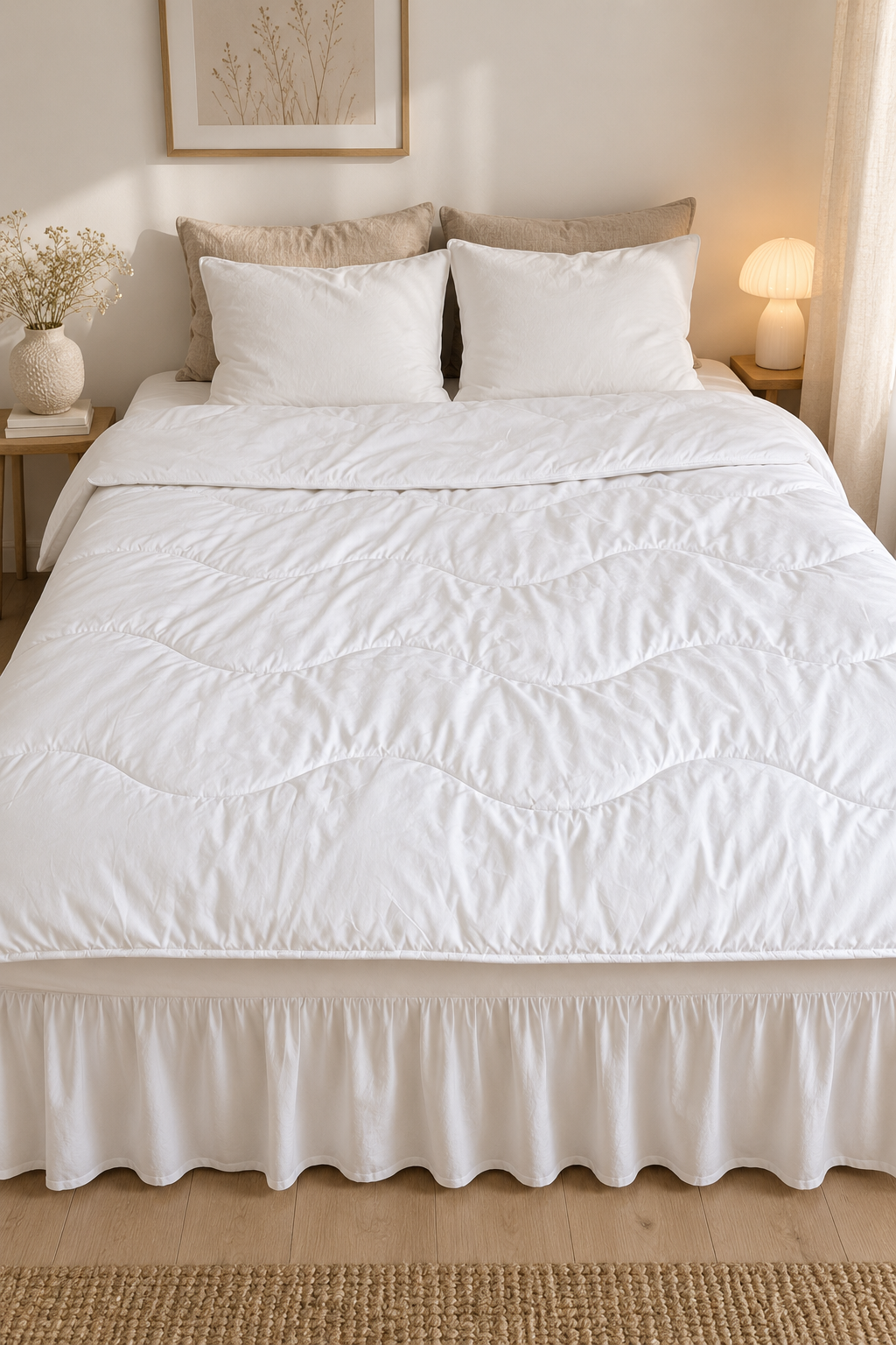 Couette toutes saisons avec garnissage en bambou - 140X200cm