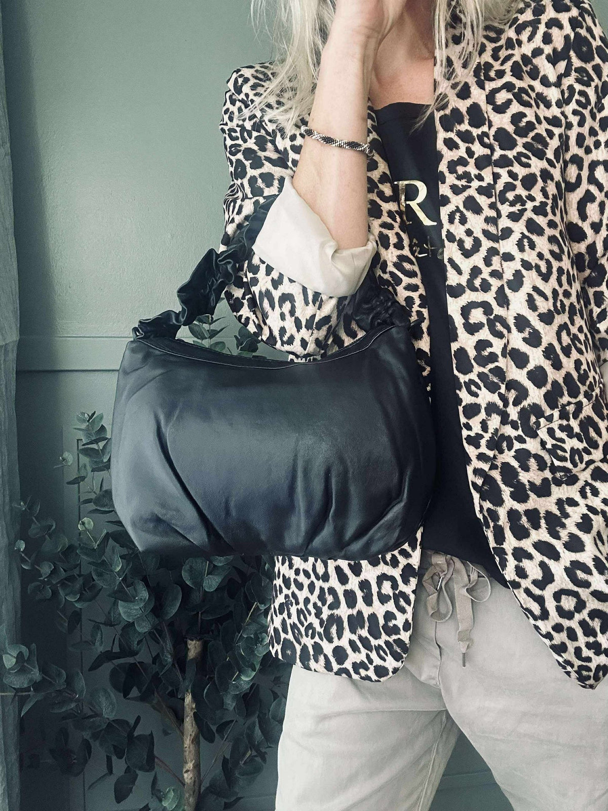 Sac crossbody en cuir raffiné